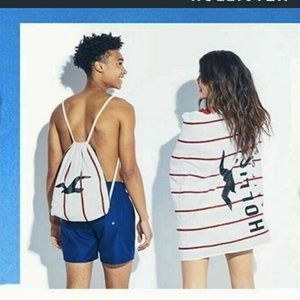 NEW Hollister Packable Beach Towel Bag